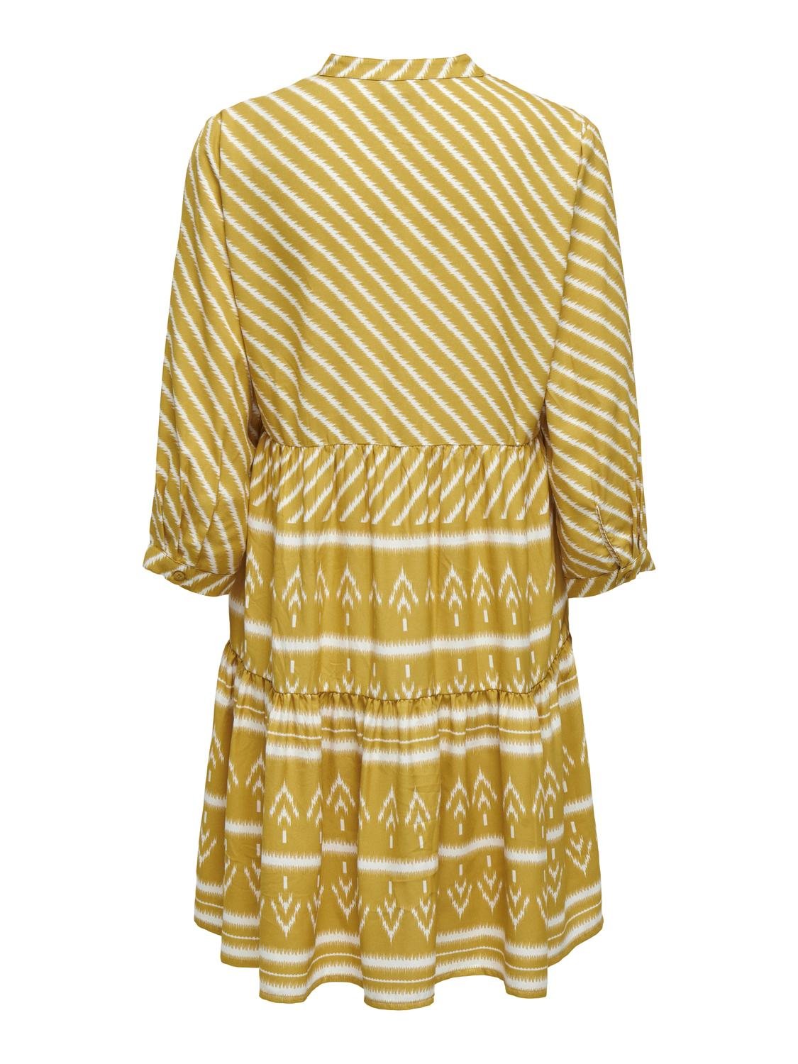 ONLY Mini kjole med v-hals -Tawny Olive - 15308686