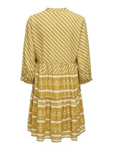 ONLY Regular Fit V-Neck Short dress -Tawny Olive - 15308686
