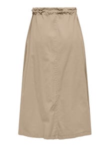 ONLY Mid waist Long skirt -White Pepper - 15308771