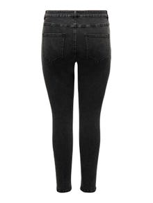 ONLY carrose high waist skinny jeans -Washed Black - 15308787