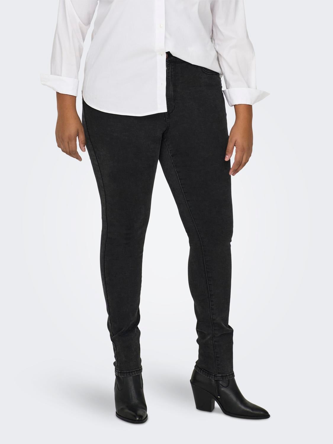 Carrose Hohe Taille Skinny Fit Jeans