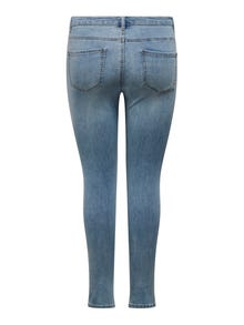 ONLY carrose high waist skinny jeans -Light Blue Denim - 15308787
