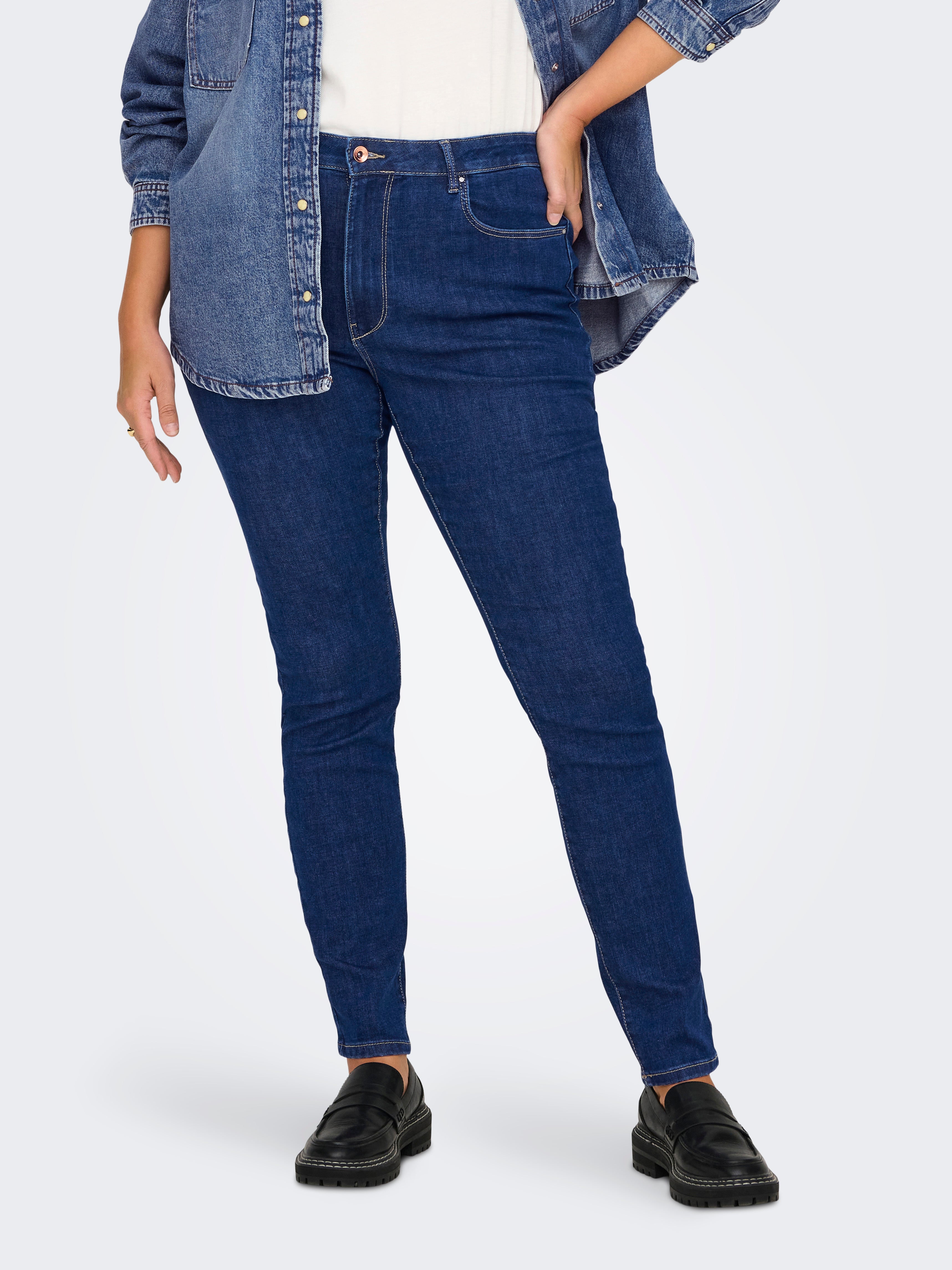 Carrose Hohe Taille Skinny Fit Jeans