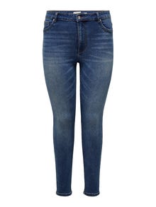 ONLY Skinny Fit Høy midje Jeans -Medium Blue Denim - 15308802