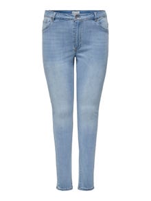 ONLY Jeans Skinny Fit Vita alta -Light Blue Denim - 15308803