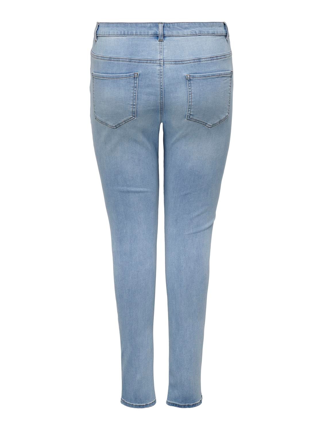 ONLY Jeans Skinny Fit Taille haute -Light Blue Denim - 15308803