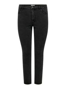 ONLY Skinny Fit Høy midje Jeans -Washed Black - 15308803