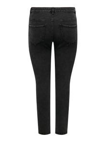 ONLY Skinny Fit Hög midja Jeans -Washed Black - 15308803