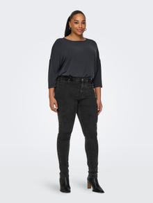 ONLY Skinny fit High waist Jeans -Washed Black - 15308803