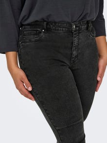 ONLY Skinny Fit Høy midje Jeans -Washed Black - 15308803