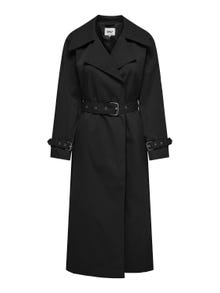ONLY Long trenchcoat -Black - 15308860