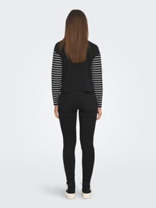 ONLY Stribet trøje -Black - 15309016