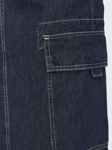 ONLY Mid waist Long skirt -Dark Blue Denim - 15309040