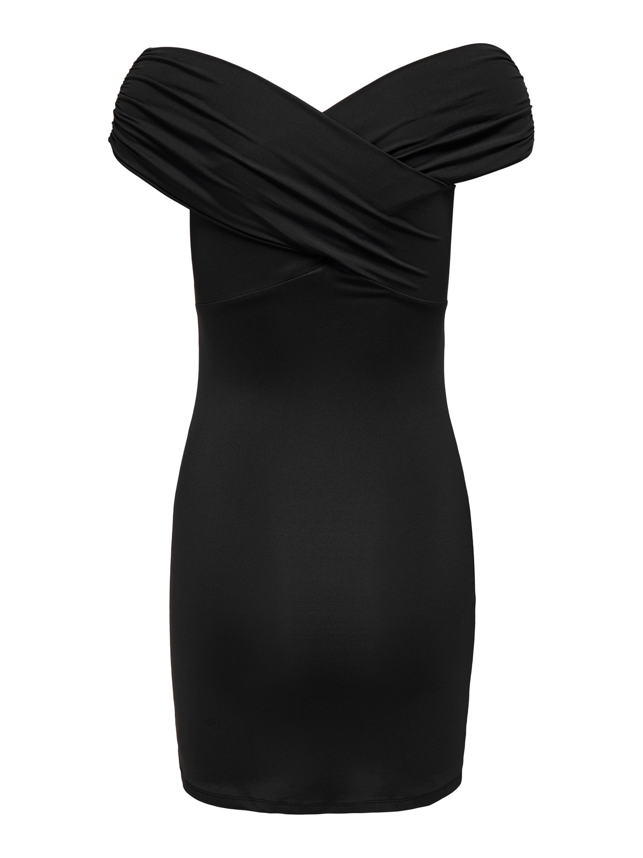 ONLY Slim Fit Off Shoulder Short dress -Black - 15309101