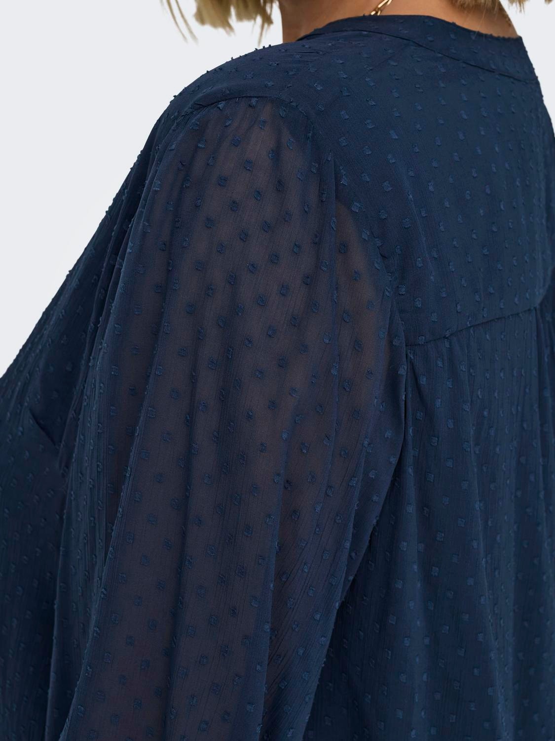 ONLY Normal geschnitten Button-Down Kragen Hemd -Dress Blues - 15309161
