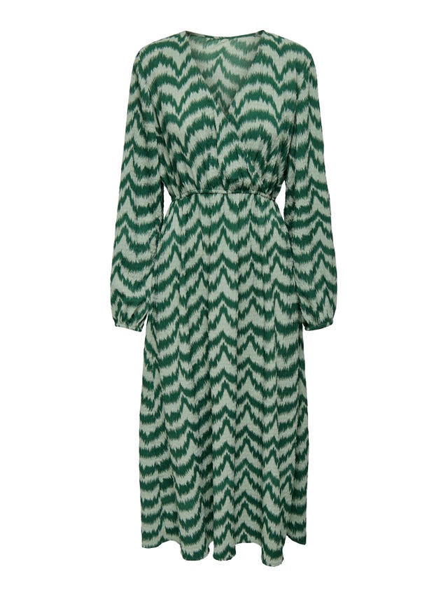 ONLY Midi wrap dress with ties - 15309179