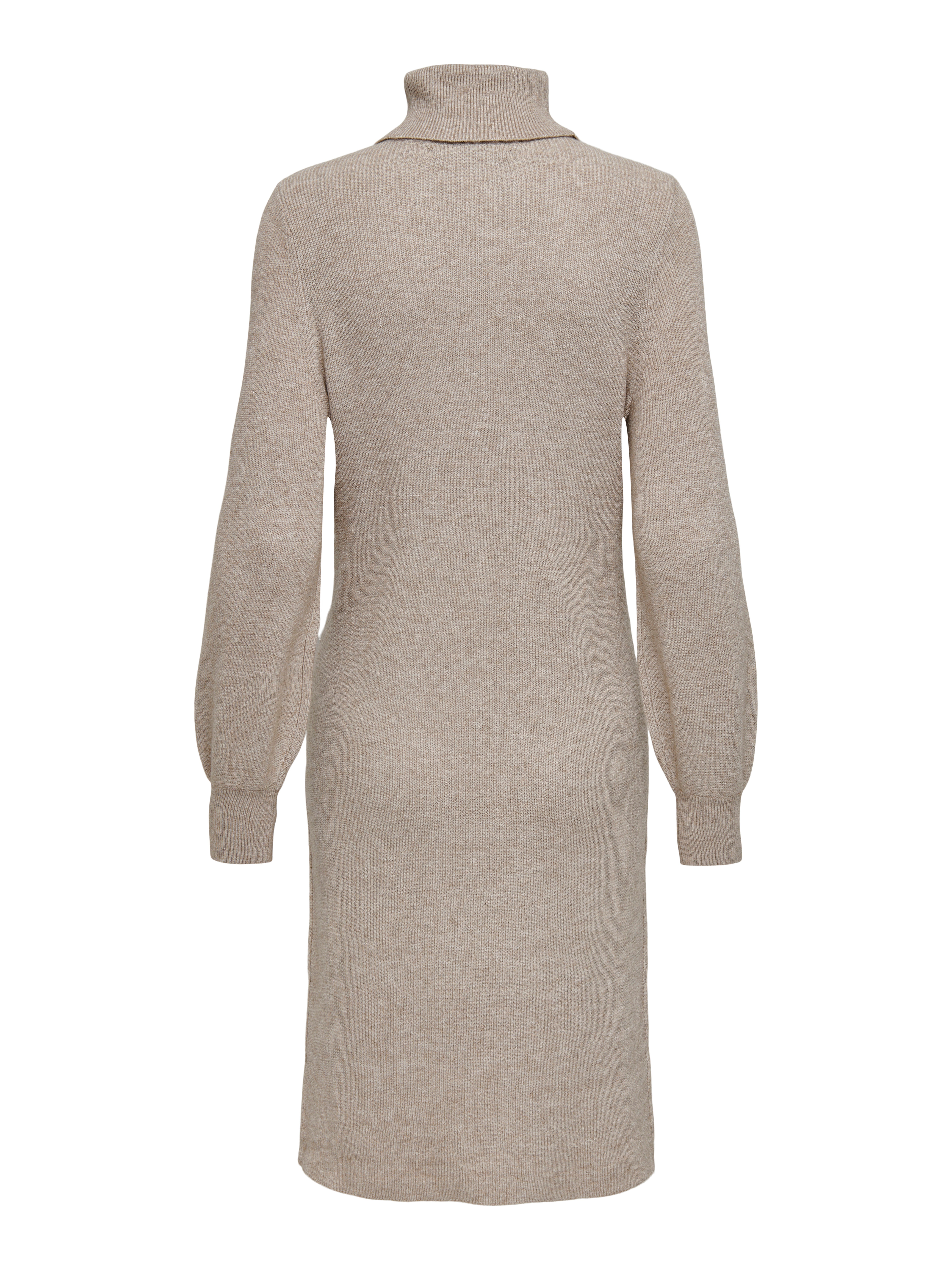 Robe longue Comfort Fit Col roulé Bas hauts | Marron moyen | ONLY®