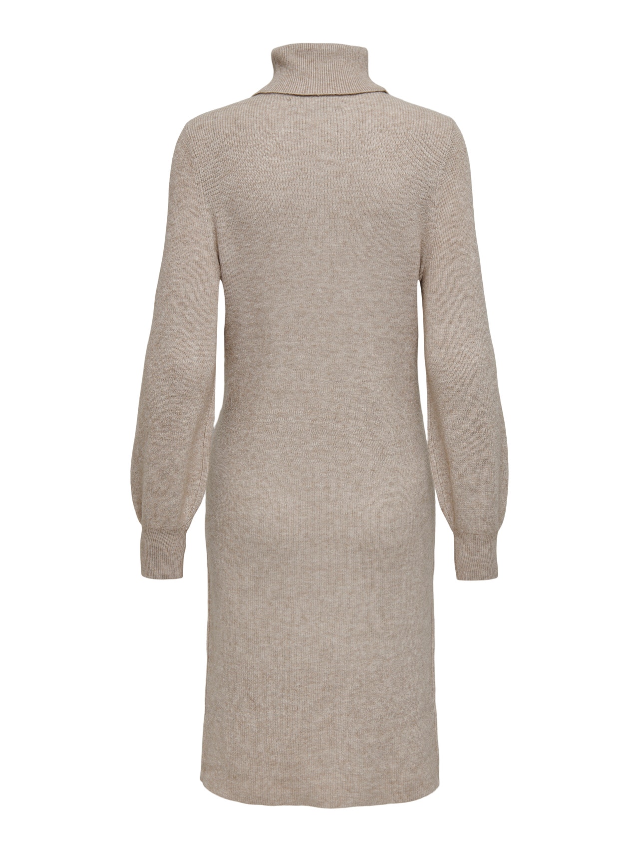 Robe longue Comfort Fit Col roulé Bas hauts | Marron moyen | ONLY®