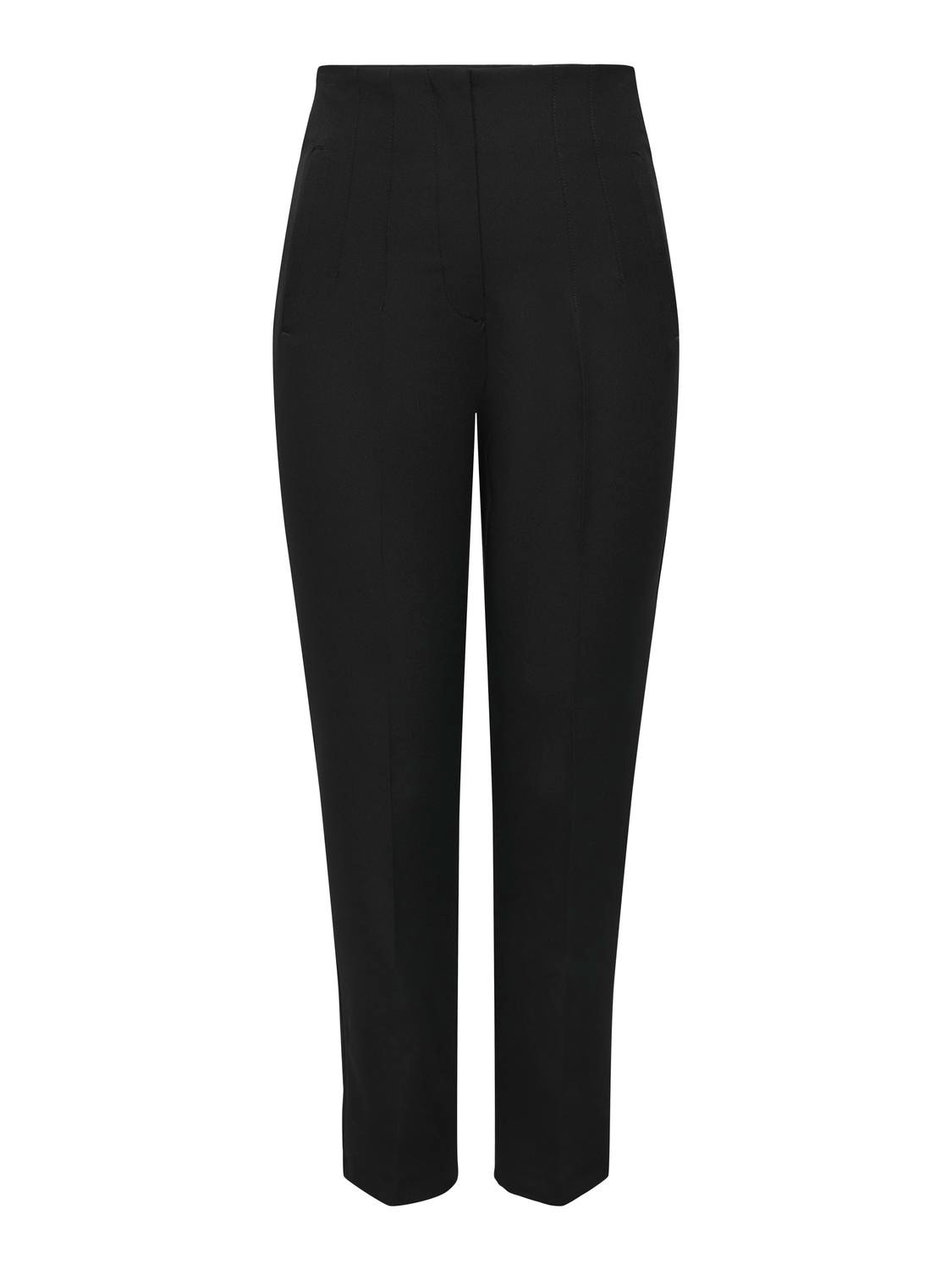 ONLY Pantalones chinos Corte regular Cintura alta Puños ajustados -Black - 15309203