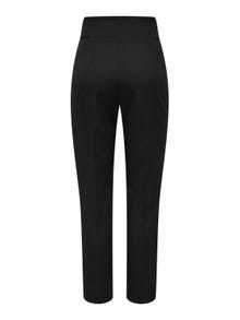 ONLY Regular fit High waist Aansluitende manchetten Chino's -Black - 15309203