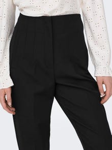 ONLY Pantalones chinos Corte regular Cintura alta Puños ajustados -Black - 15309203