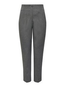 ONLY Pantalones chinos Corte regular Cintura alta Puños ajustados -Dark Grey - 15309203