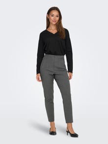 ONLY High waisted chinos -Dark Grey - 15309203