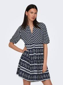 ONLY Tavapärane lõige V-kaelus Lühike kleit -Sky Captain - 15309239