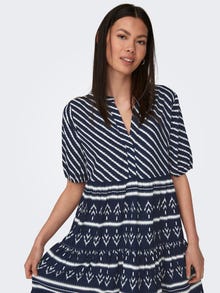 ONLY Tavapärane lõige V-kaelus Lühike kleit -Sky Captain - 15309239