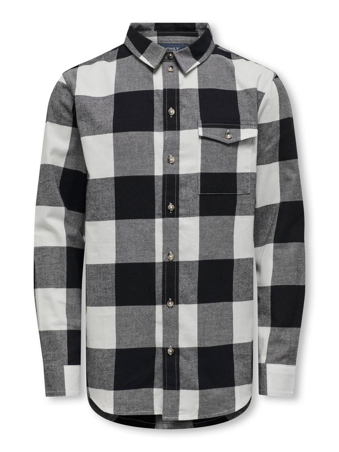 ONLY Checkered shirt -Black - 15309381