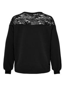ONLY Normal passform O-ringning Sweatshirt -Black - 15309401