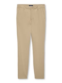 ONLY Pantalones Corte tapered -White Pepper - 15309769