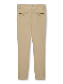 ONLY Pantalones Corte tapered -White Pepper - 15309769
