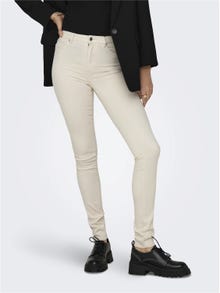 ONLY Jeans Skinny Fit Taille haute -Ecru - 15309783