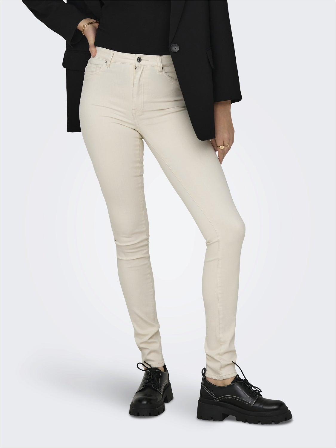 Skinny jeans hot sale vita alta