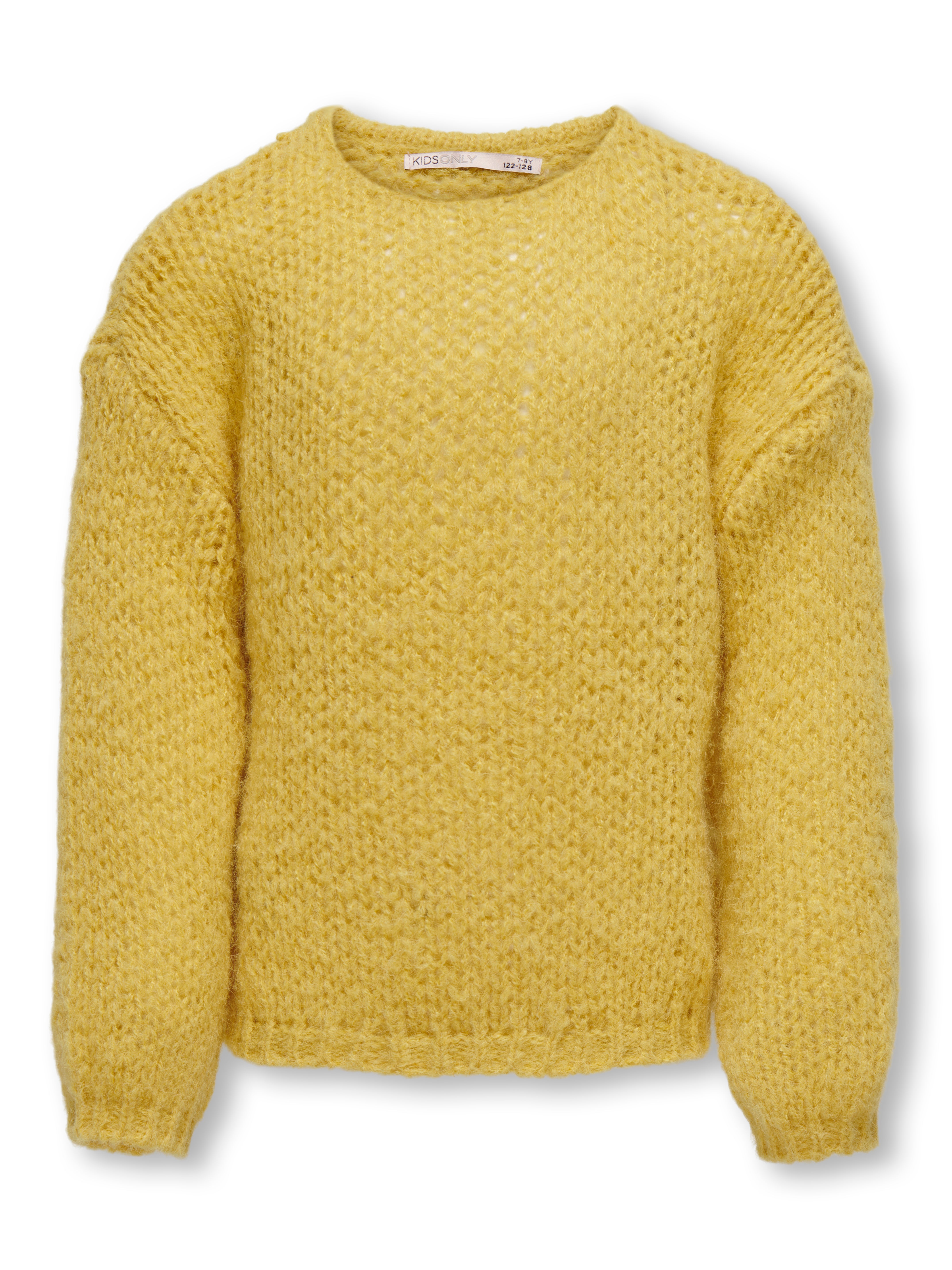 Long sleeved knitted pullover | Medium Yellow | ONLY®