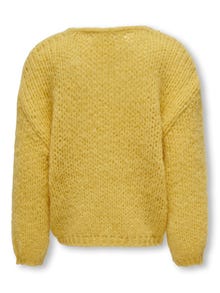 ONLY Regular Fit Round Neck Pullover -Misted Yellow - 15309814