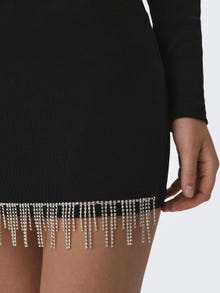 ONLY Mid waist Mini skirt -Black - 15309817