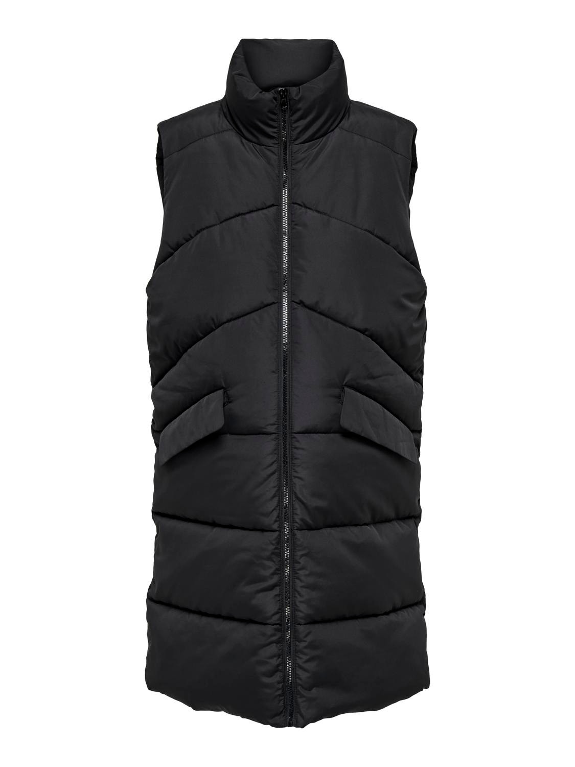 ONLY Midi sleeveless jacket -Black - 15309823