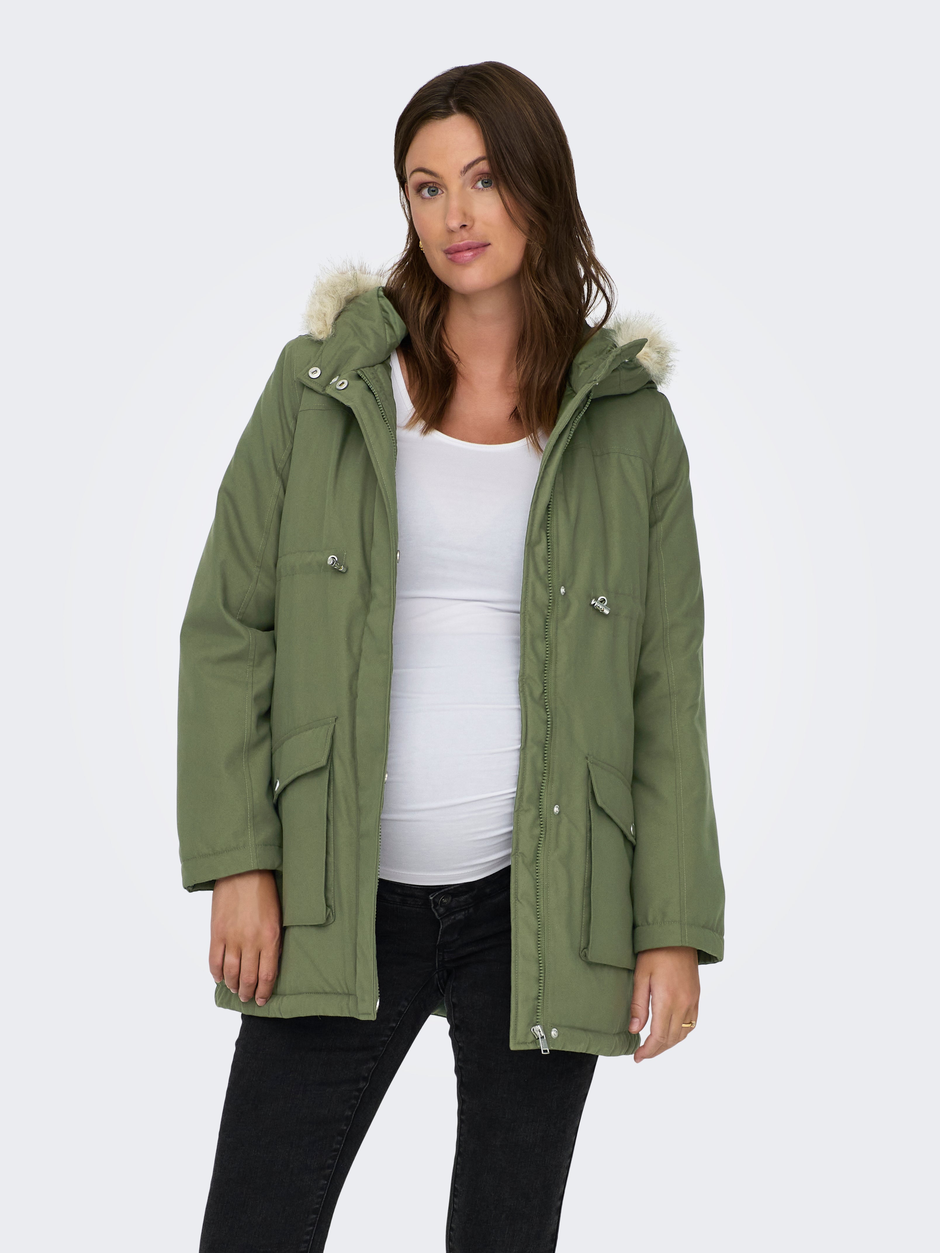 OLMLUCIA Langer Parka | Mittelgrün | ONLY®