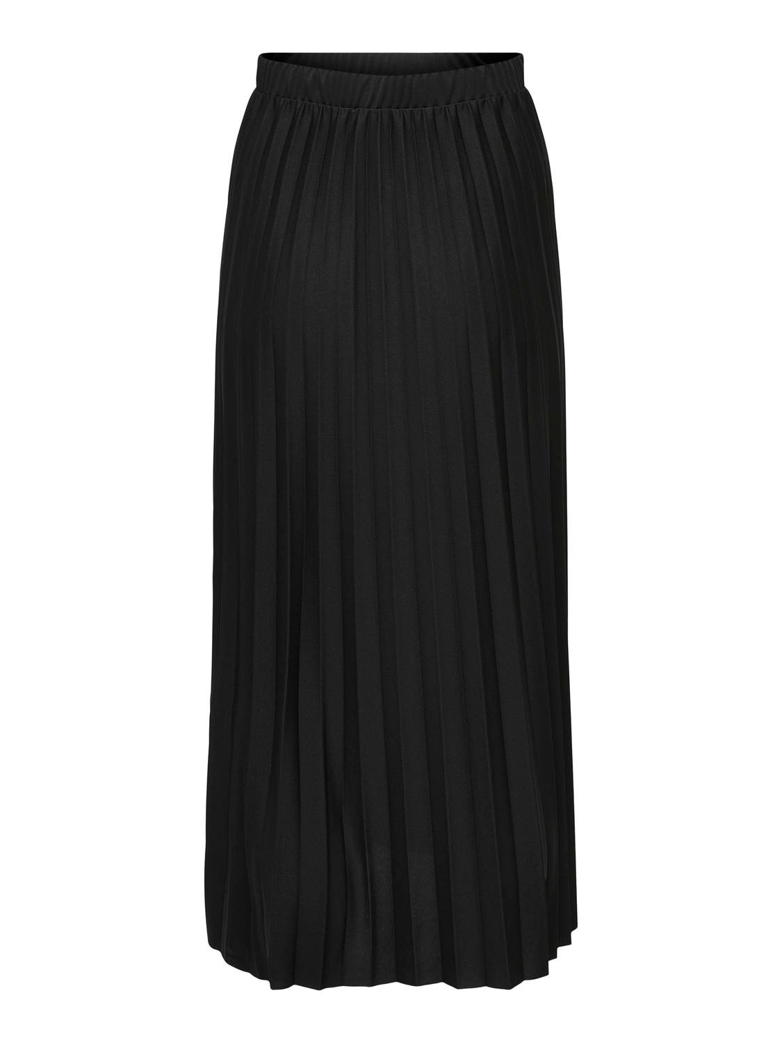 ONLY Mama midi skirt -Black - 15309826