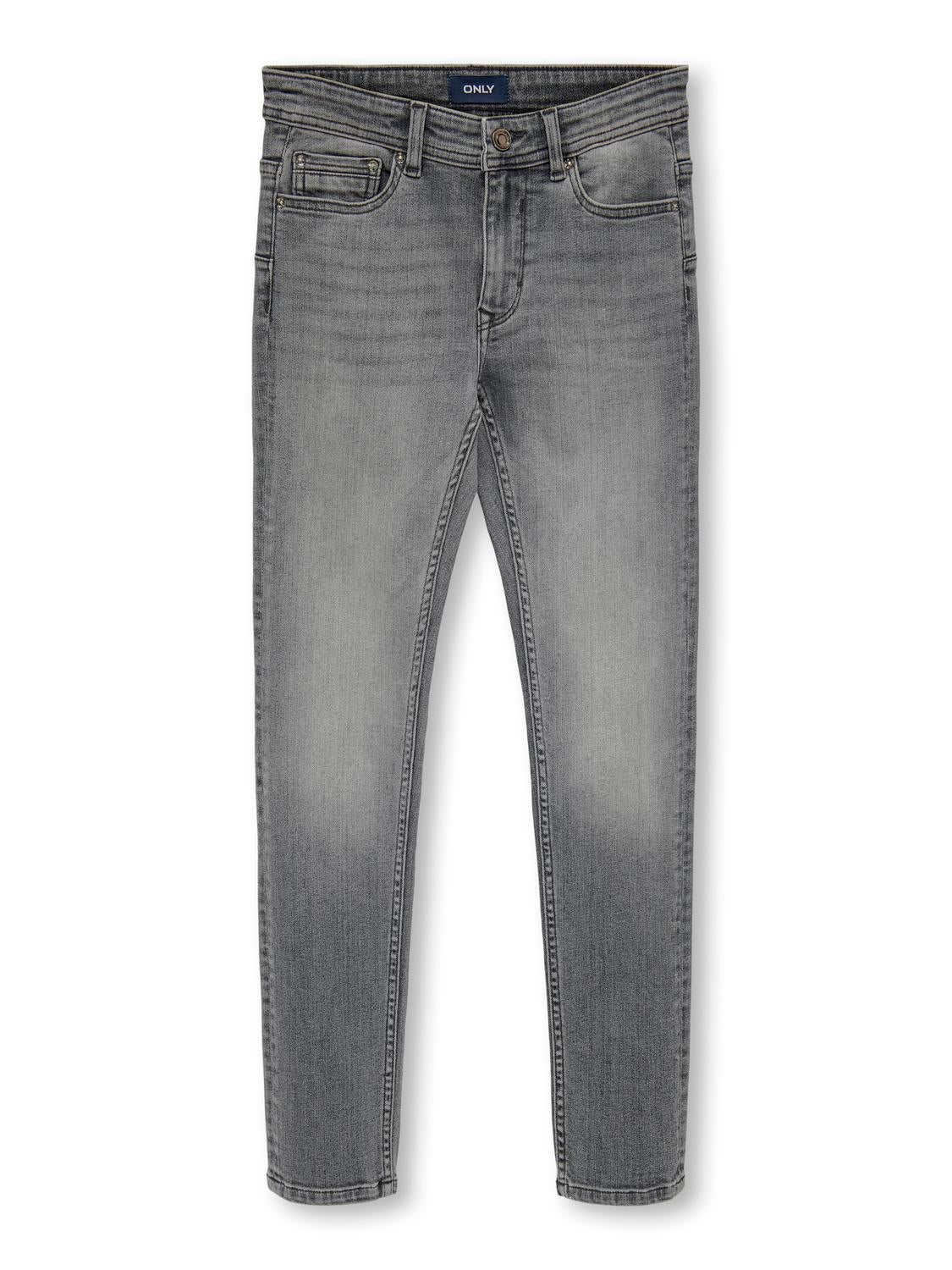 Kobdraper Mittlere Taille Skinny Fit Jeans