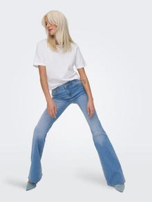 ONLY ONLReese Regular Waist Flared Jeans -Light Blue Denim - 15309845