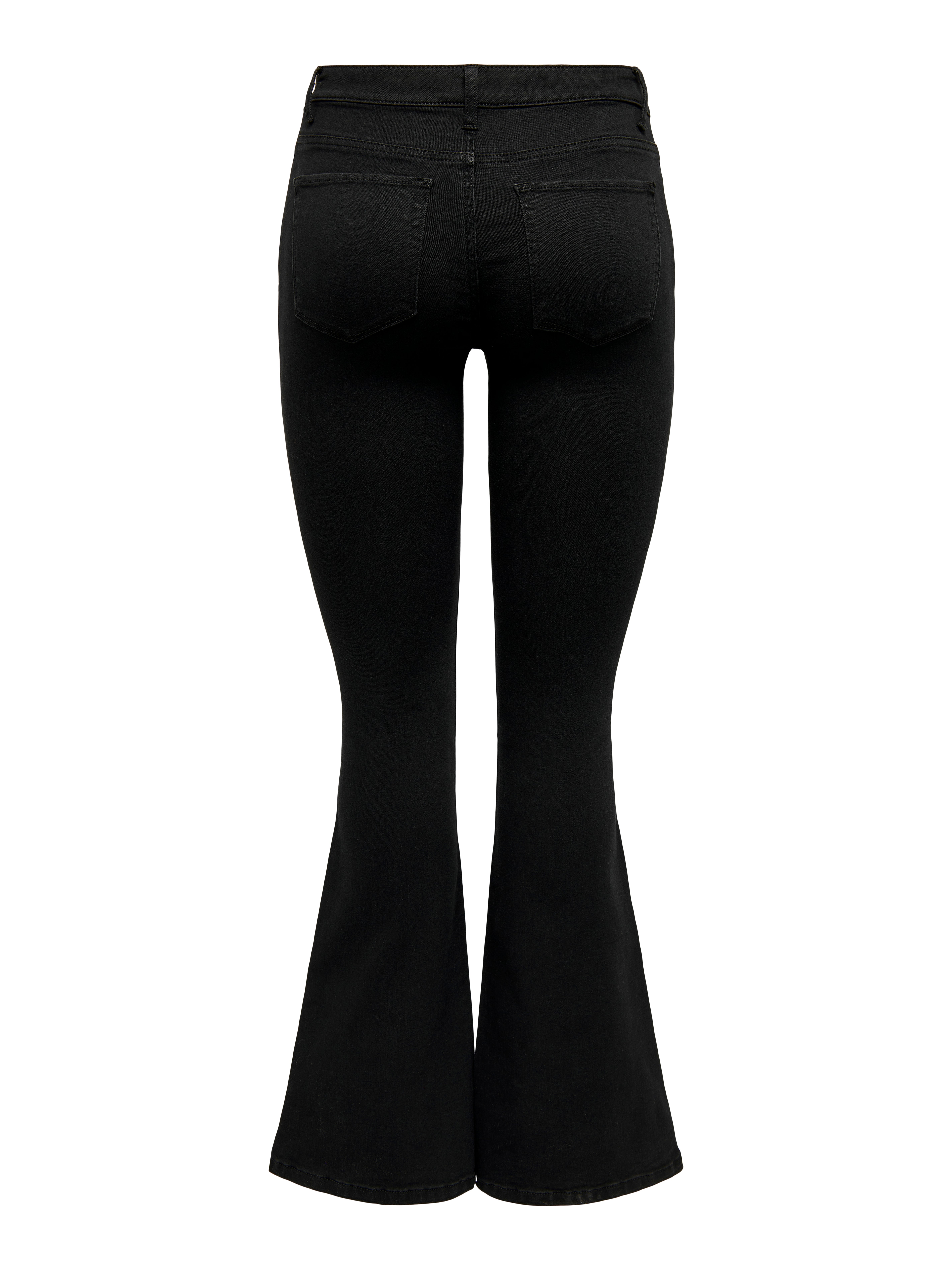 ONLY Dames Onlreese Reg Retro Flared Dnm Box, zwart, 33W