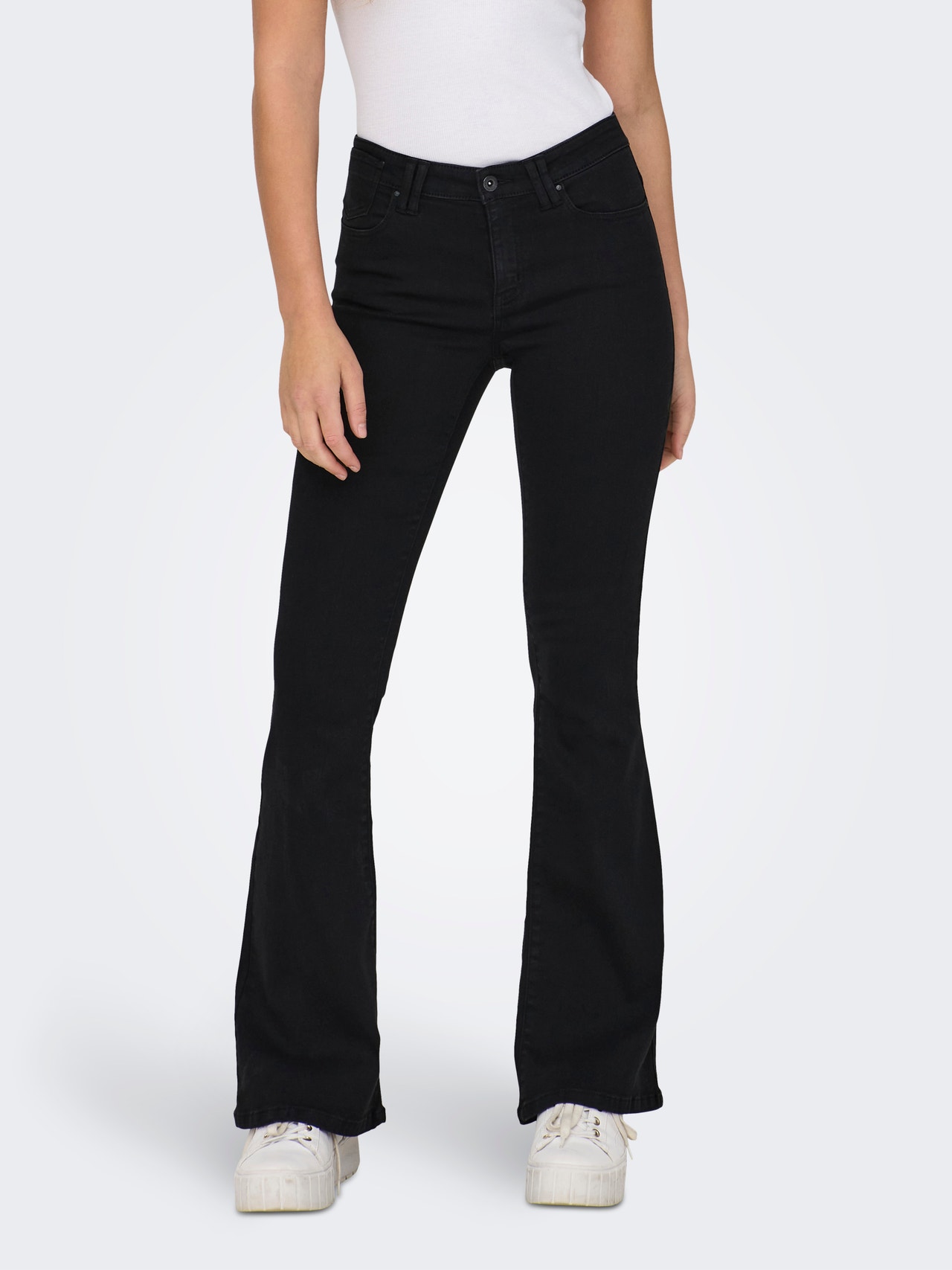 ONLY TALL flared jeans black denim ONLY TALL flared jeans black denim