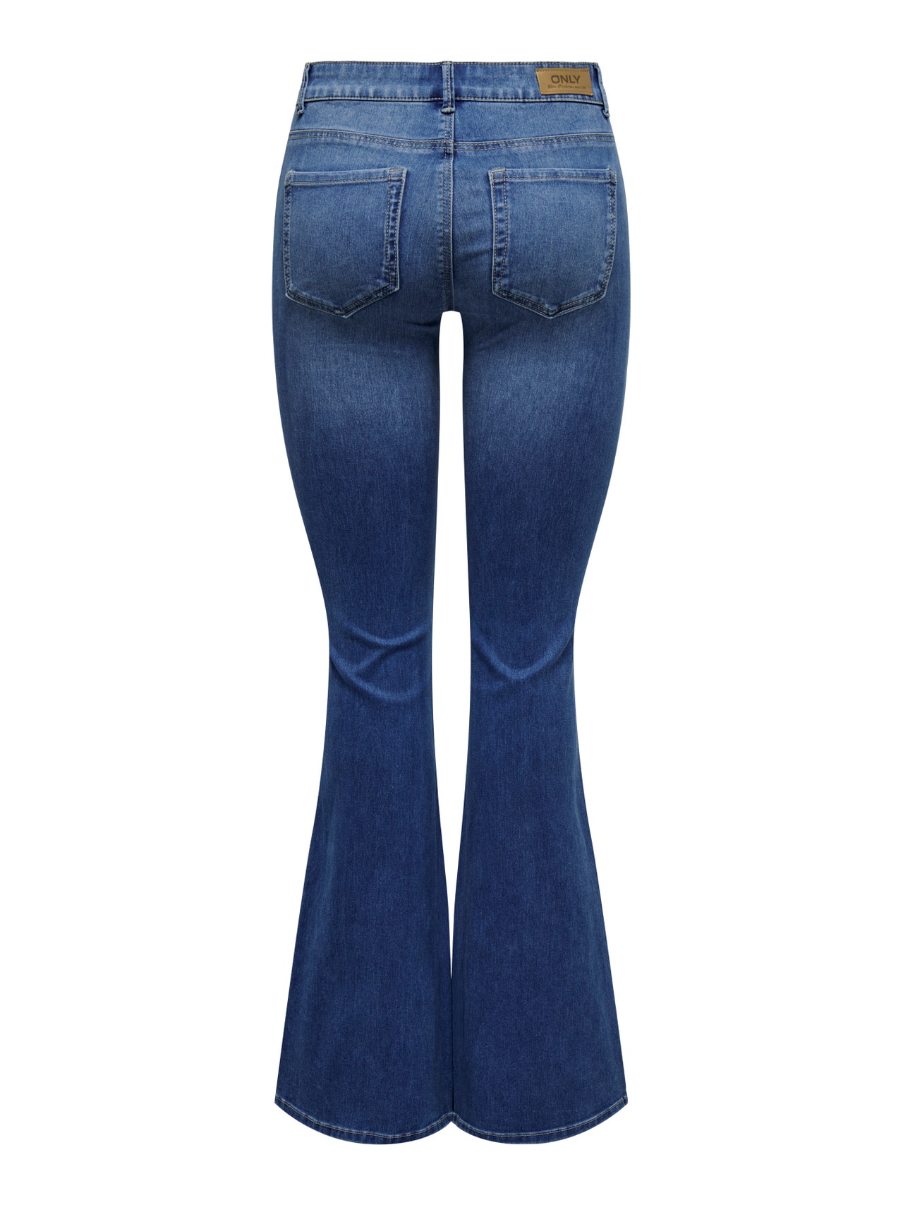 ONLY ONLReese Regular Waist Flared Jeans -Light Medium Blue Denim - 15309845