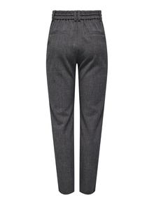 ONLY Pantalones Corte regular Cintura media -Dark Grey Melange - 15309862