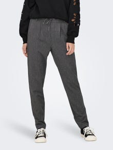 ONLY Pantalones Corte regular Cintura media -Dark Grey Melange - 15309862