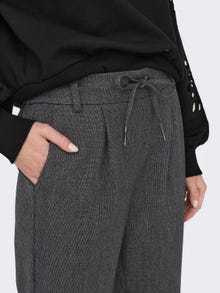 ONLY Normal geschnitten Mittlere Taille Hose -Dark Grey Melange - 15309862