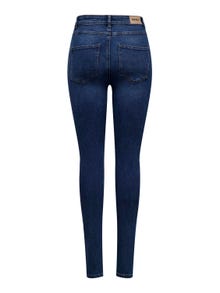 ONLY Jeans Skinny Fit Taille haute -Dark Medium Blue Denim - 15309884